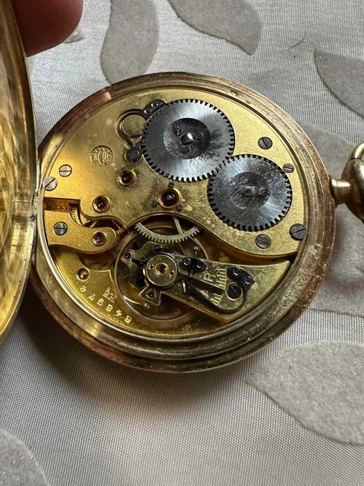 IWC pocket Gold/златен 14к - джобен часовник, идеален, много рядък