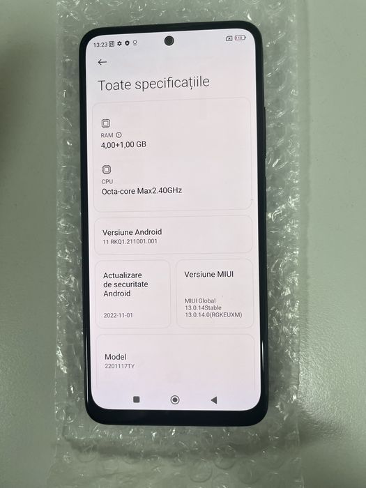Xiaomi Redmi Note 11 64GB Black ID-hvp186