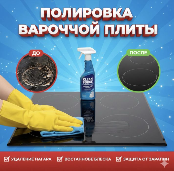 Полировка варочных плит