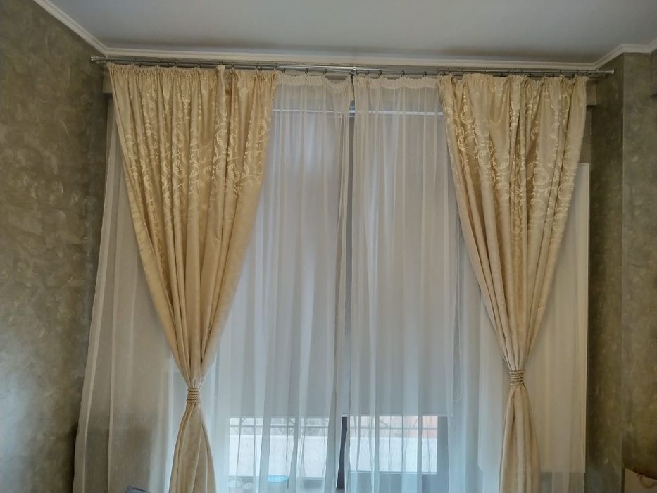 Draperie crem living sau dormitor 5 m l, 2.65 m H