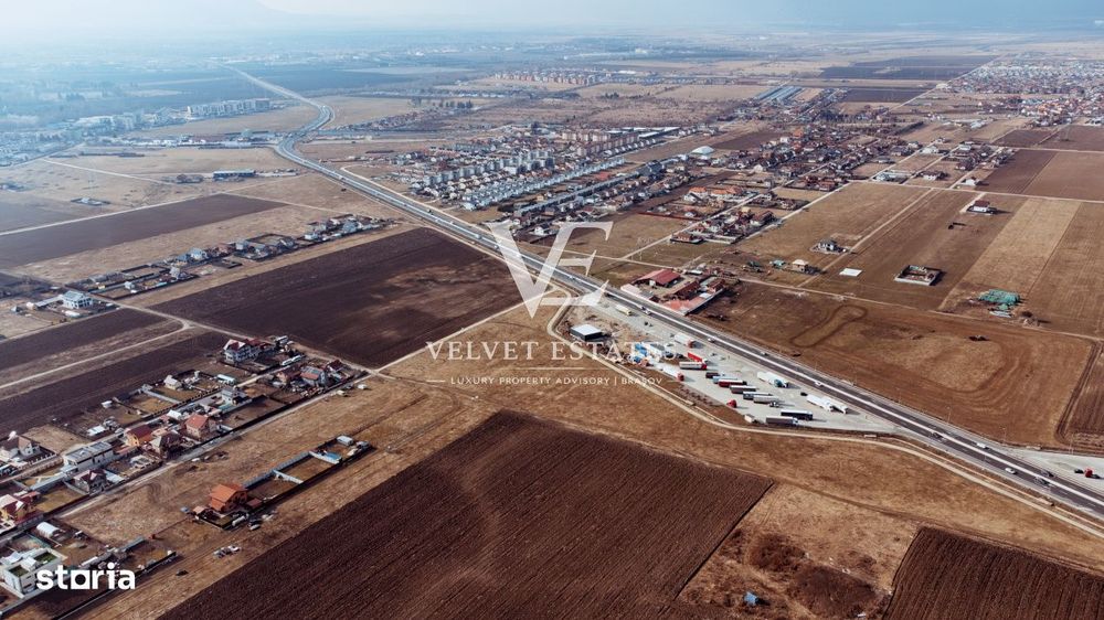 Teren 9.026 mp Sanpetru/Brasov – PUZ Aprobat Blocuri P+2E+M