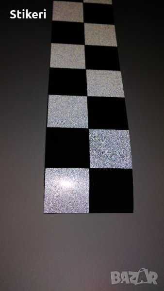 Такси СВЕТЛООТРАЗИТЕЛНИ МАГНИТНИ ленти за врати квадрати квадратчета