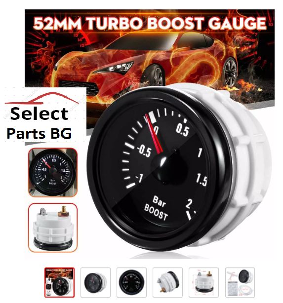 Boost meter тип VDO вдо boostmeter буст метър буустметър 0-2 бара 52мм