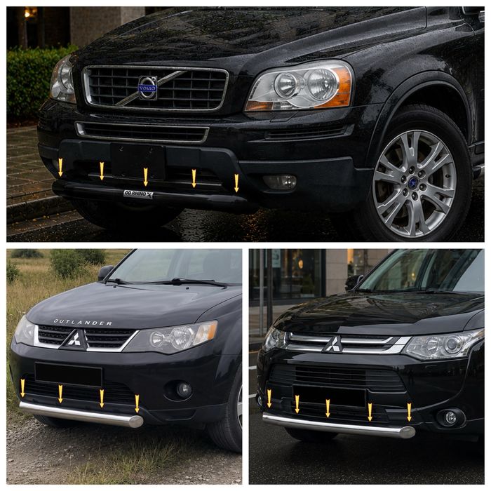 Защита бампера на Volvo XC90 Mitsubishi Outlander