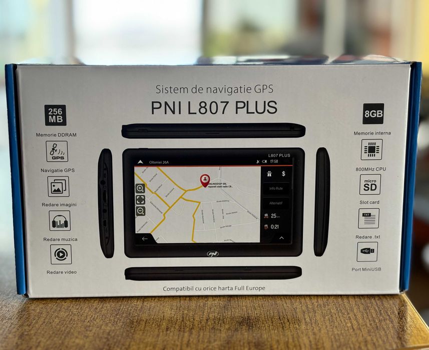 Sistem de navigatie GPS PNI L807 PLUS ecran 7 inch