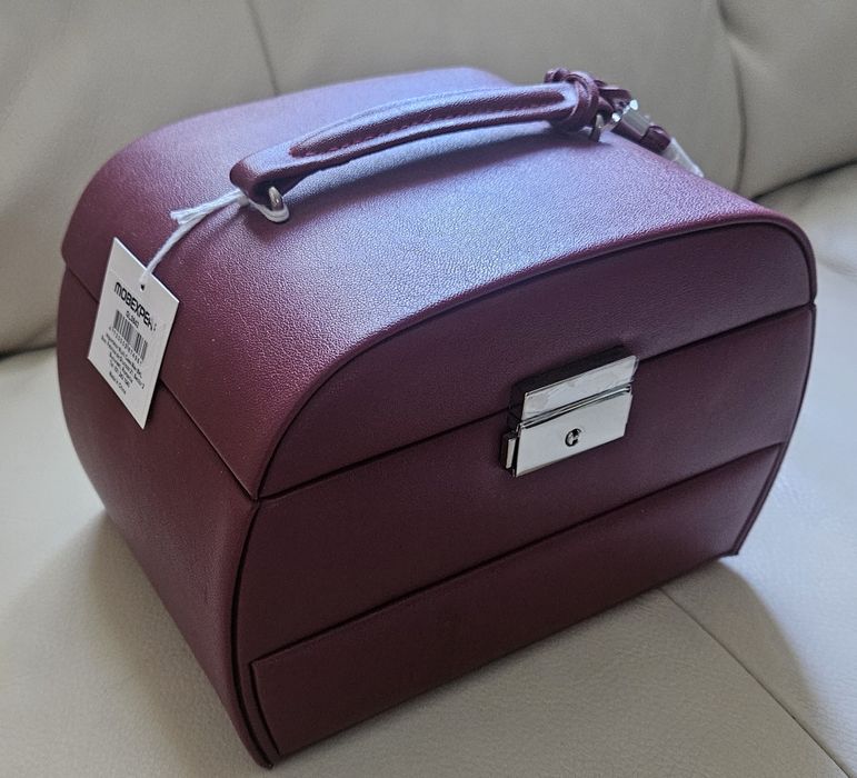 Cutie de bijuterii VICTORIA -MobexpertL.21 l.15 H.14.5, Cul. Rosuu