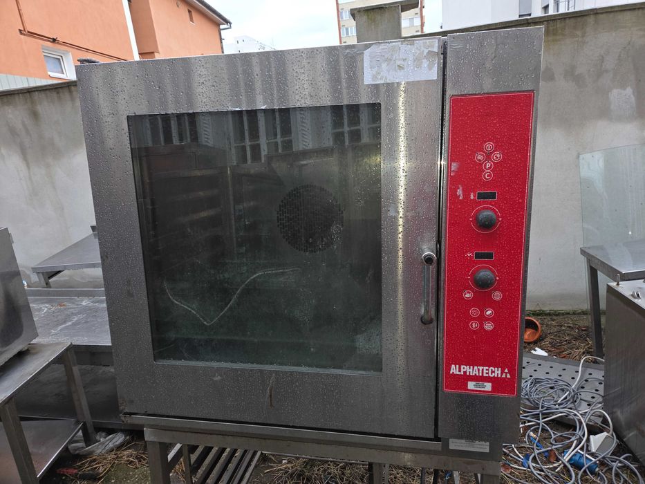Cuptor convectie, Aragaz cu 4-6 ochiuri, electric sau gaz, cu banc in