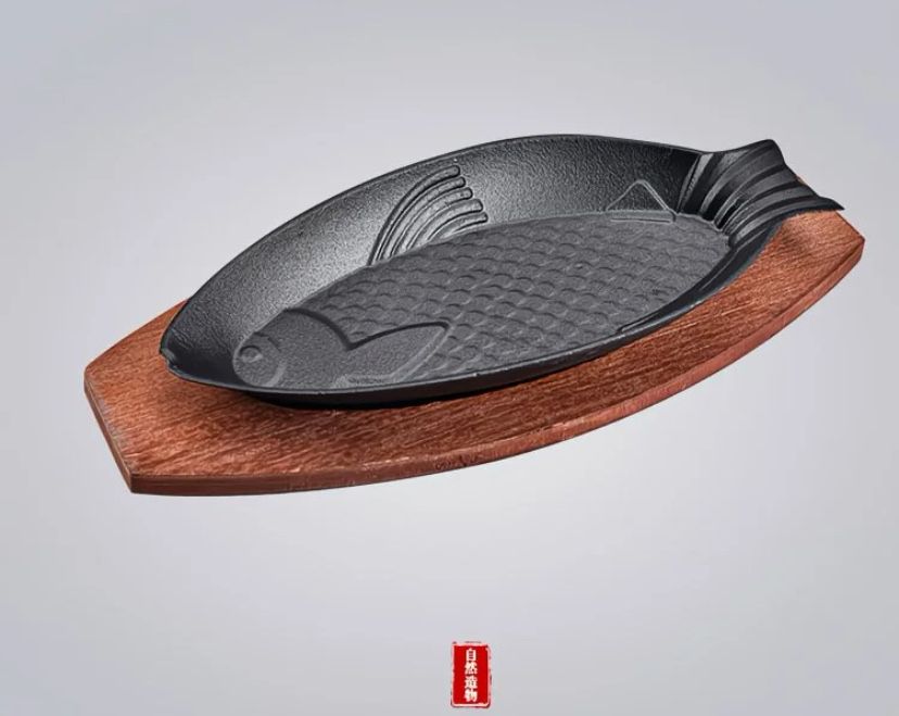 Чугунная форма для рыбы Рыбная тарелка.скидка!