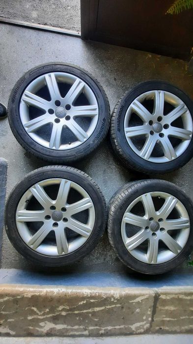 Jante magneziu AUDI pe 17 cu cauciucuri de vara 235/45/17