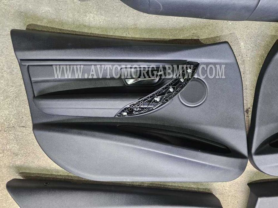 БМВ Ф30 3 серия Черен кожен рекаро салон БМВ BMW F30