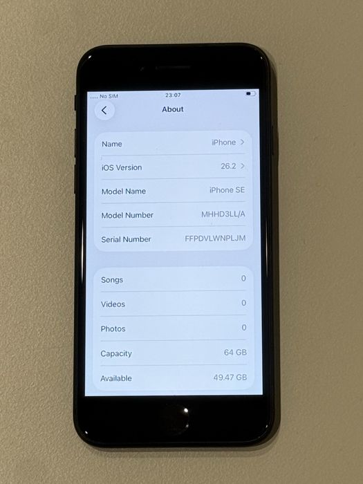 iPhone SE2020 Black 97% battery