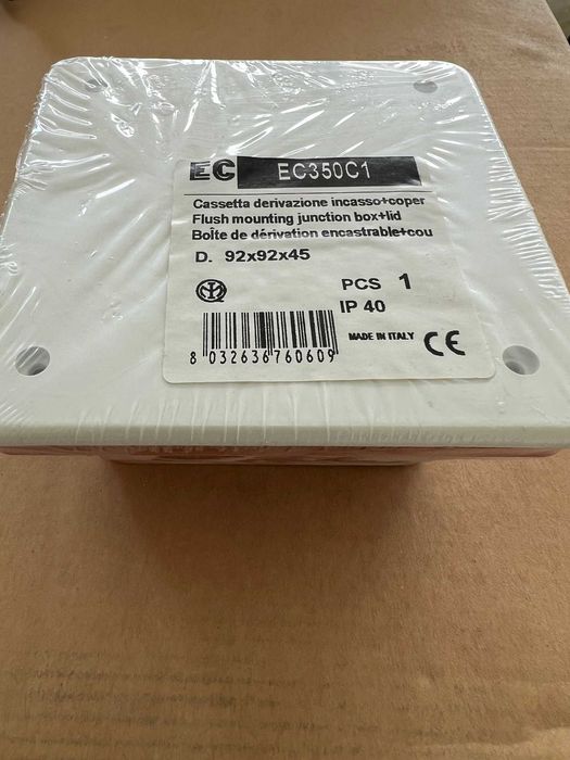 EC350C1 Разкл. кутия С.М. 92*92*45 / ELETTROCANALI - 45 бр