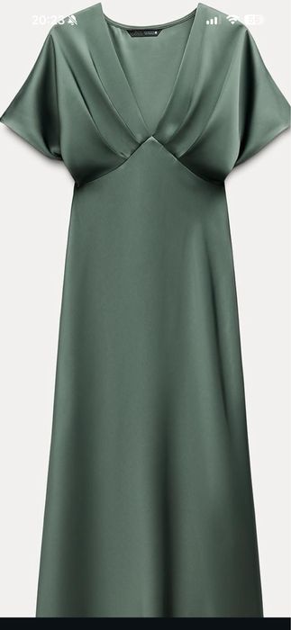 Rochie zara satin lunga perfecta s