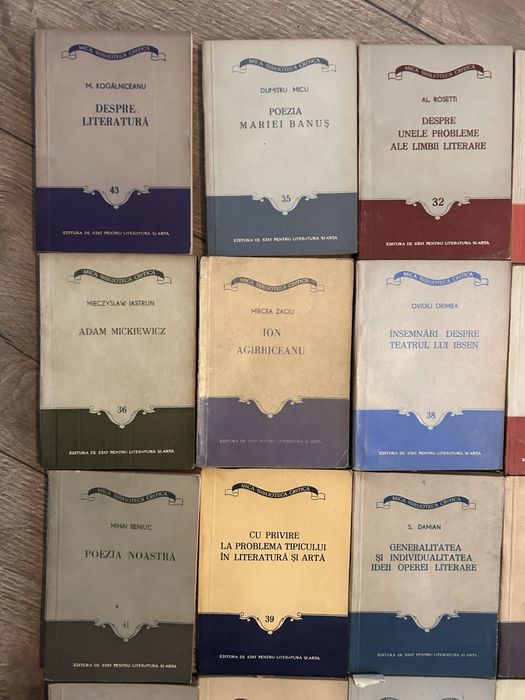 Colectie de 31 de carti de critica si teorie literara