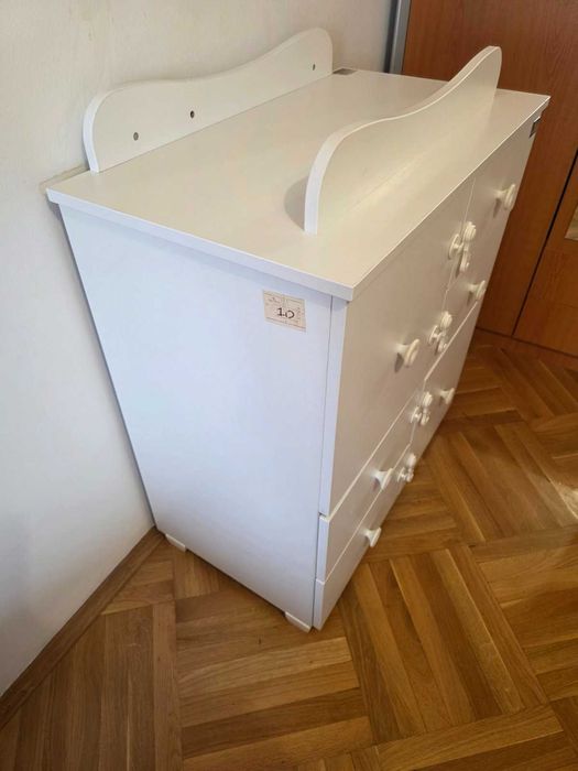 Бебешки шкаф Lorelli бял