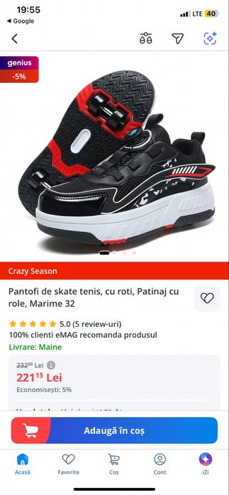 Pantofi de Skate tenis marimea 33