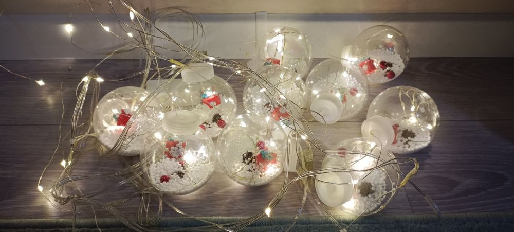 Гирлянда шары  светится