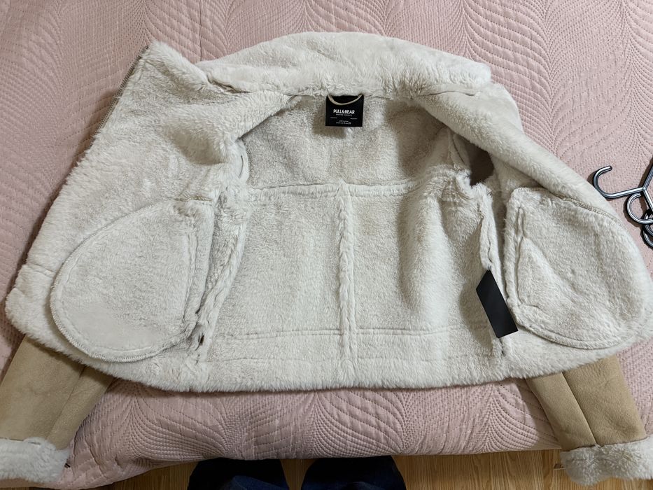 Топло дамско яке с пух - Pull&Bear