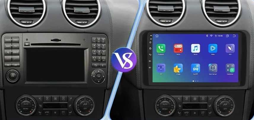 Мултимедия 9" Android 14 за MERCEDES ML W164 GL X164 CARPLAY DSP RDS