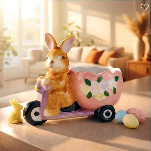 Великденска поставка за яйце Mercado Trade, Заек, Цветен