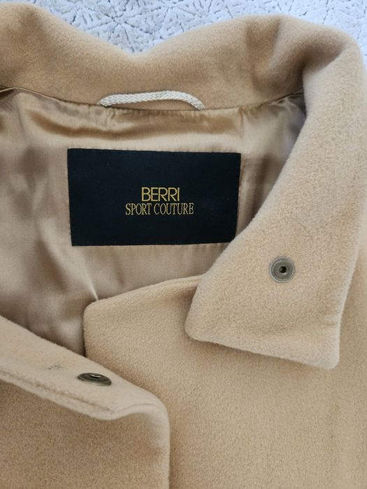 Palton lână bej femei