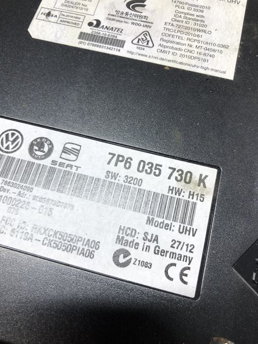 modul bluetooth seat alhambra 2.0 motorina 2013