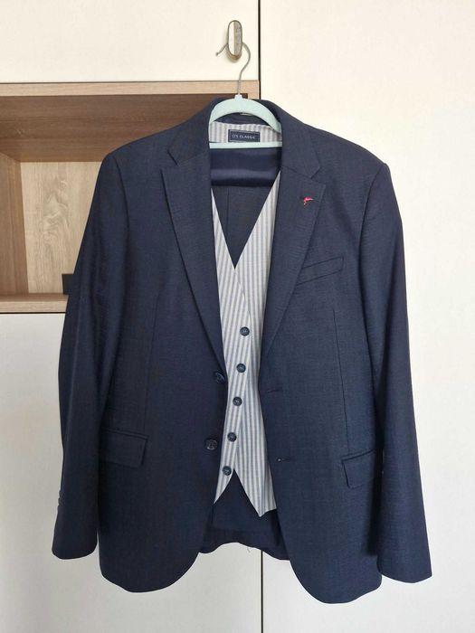 Costum complet Damat sacou pantaloni vesta