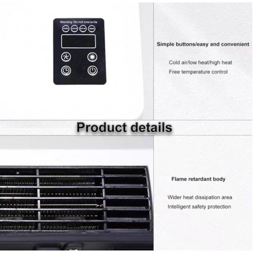 Компактен климатик c таймер за топло и студено с дистанционно, 2000W