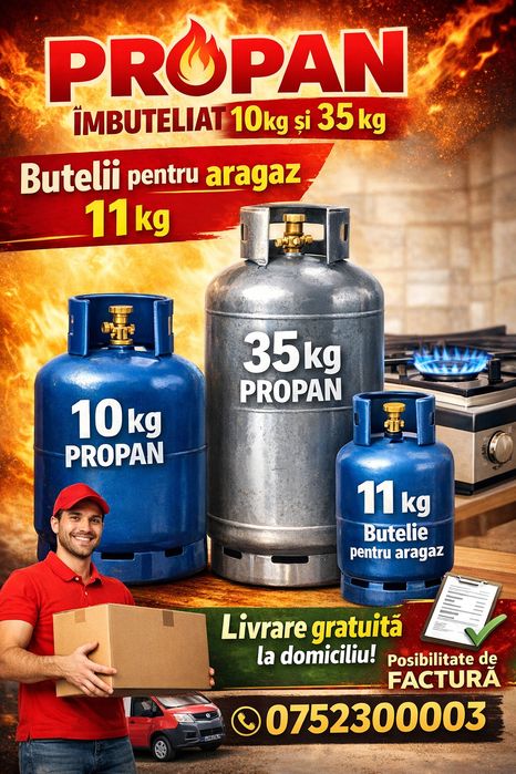 PROPAN  la 10kg si 35 kg