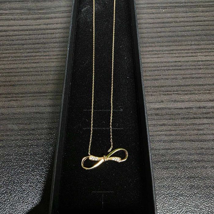 Златен синджир с висулка "Безкрайност" 14K – 1.81 г