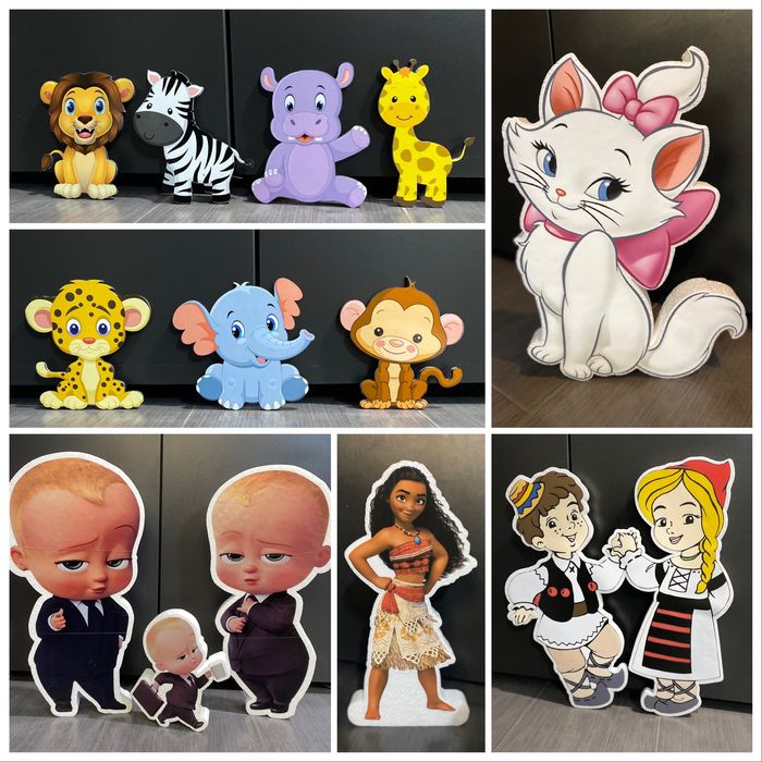 Decor botez, nunta, aniversare, litere, cifre, figurine