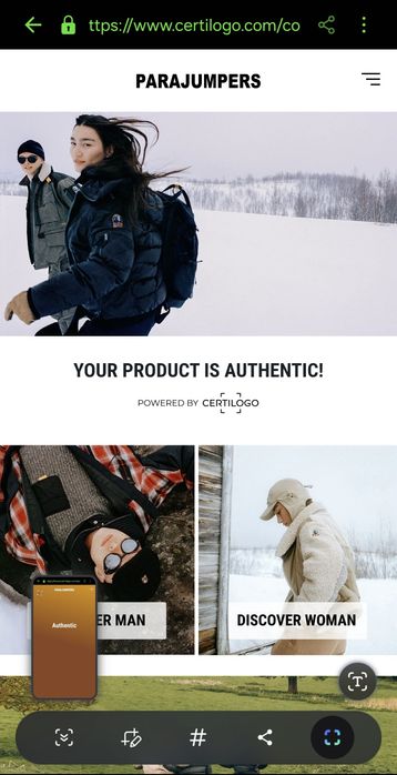 Мъжко 100% оригинално яке  Parajumpers DILLON - DOWN JACKET с пух