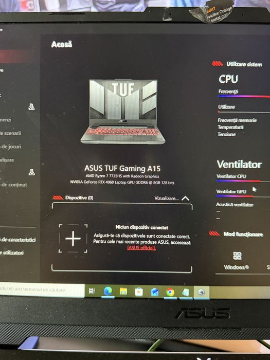 Laptop Gaming ASUS TUF RTX 4060 / 32GB RAM / 2TB SSD