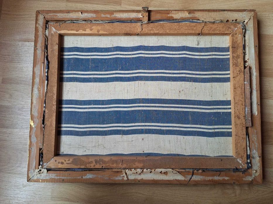 Tablou Vechi Pictură Ulei "Peisaj de Toamnă la Munte"