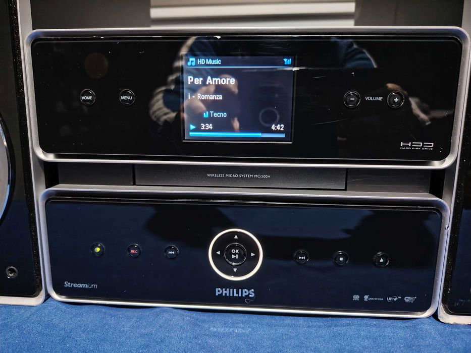 PHILIPS MCi500H Wireless Micro System, nu se aude în  boxe.