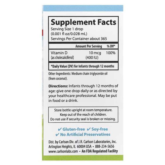 Carlson D3 Д3 Kids Super Daily D3 Baby's Super Daily D3