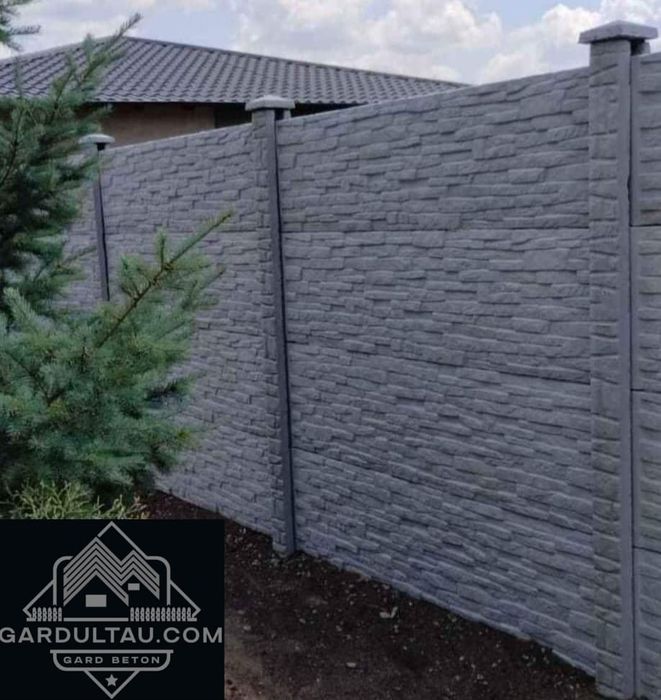 Gard din placi prefabricate de beton
