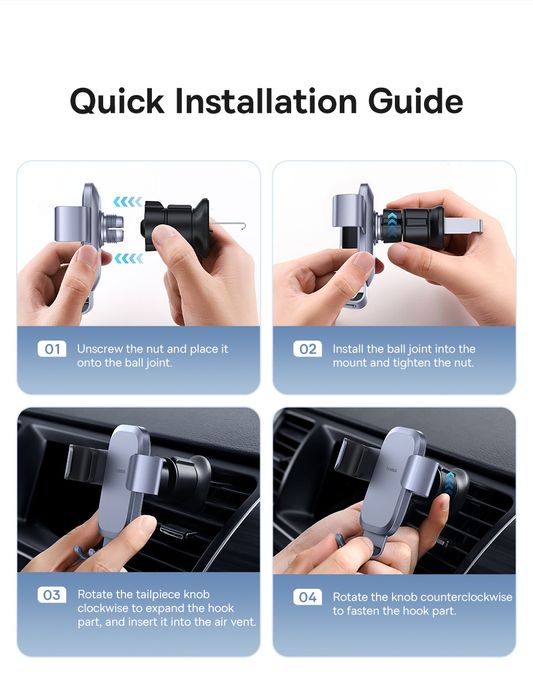 Baseus Metal Age Go стойка за телефон за автомобил