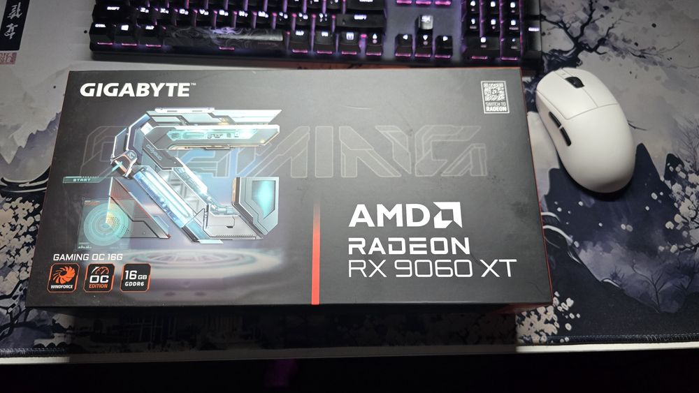 Gigabyte Radeon RX 9060XT 16GB новая мощная игровая видеокарта