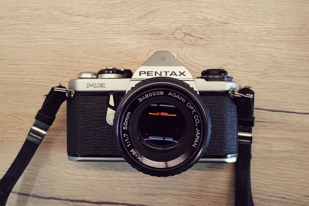 Aparat foto Pentax ME film obiectiv 50mm F1.8 SLR superb