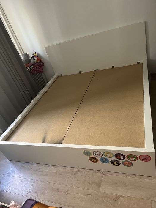 Pat MALM 180x200 + somiere intregi pal + 2 sertare