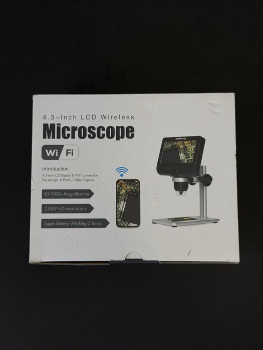 4.3” LCD безжичен Wi-Fi цифров микроскоп
