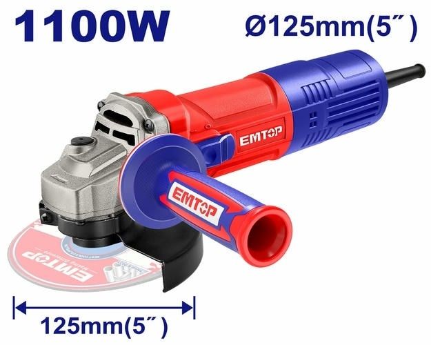 EMTOP bolgarka 1100W 125mm | Bolgarka | Угловая шлифмашина УШМ |
