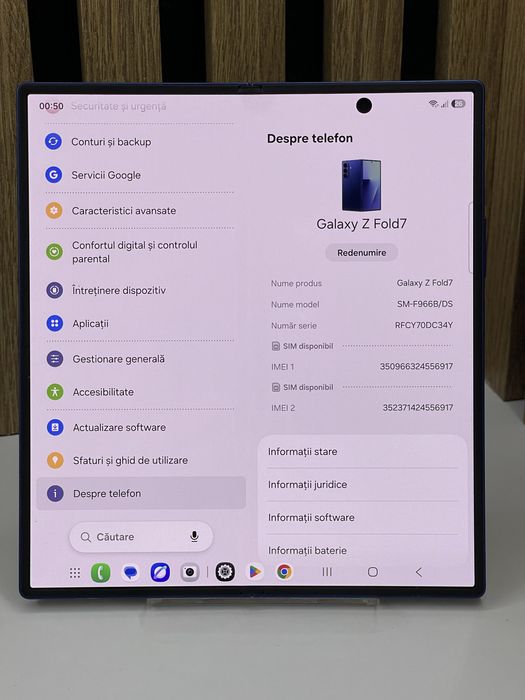 Samsung Z Fold 7 256Gb 12Gb ram 100% bat (162 cicluri) Garantie #62697