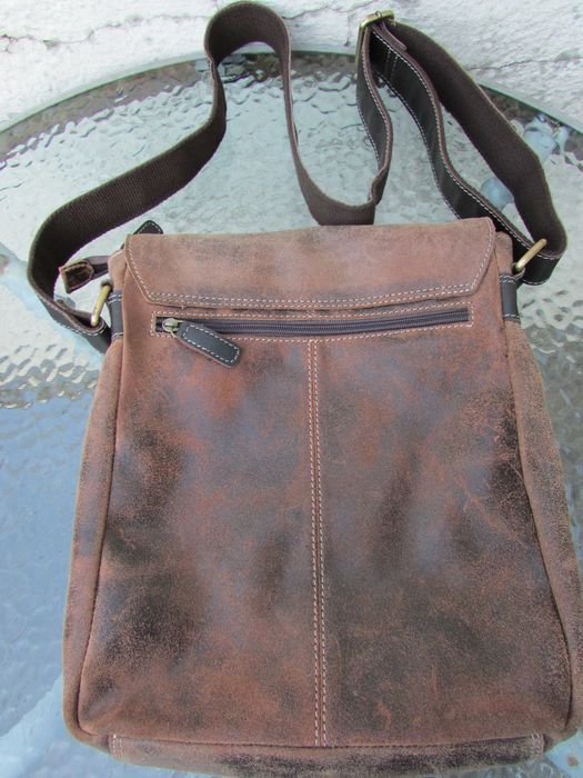 Винтидж кожена чанта през рамо Rowallan