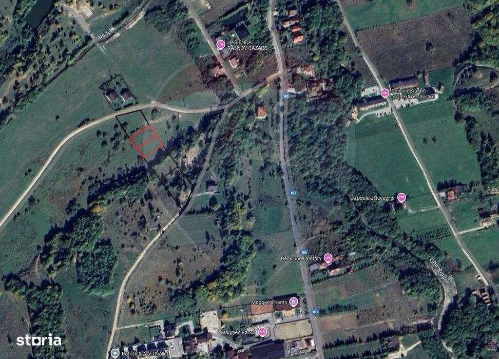 Teren extravilan Rasnov , Glajerie-Str Poiana velicanului, 1100mp