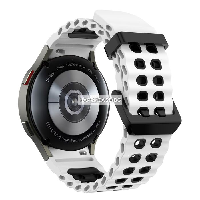 Samsung Galaxy Watch 7 6 5 4 3 / Pro / FE / Classic / MARINE NO GAP Силиконова каишка