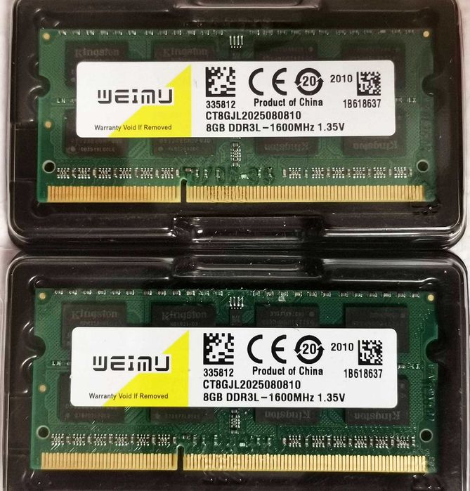 RAM SОDIMM памет 16Gb (2x 8Gb) DDR3L 1600MHz CL11 1.35v