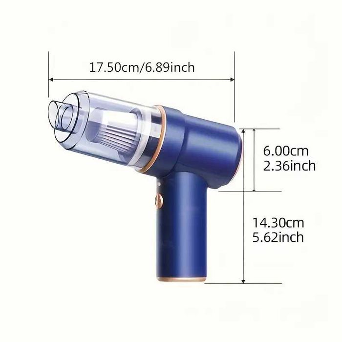 Безжична прахосмукачка за кола - автомобил, дома 4000 mAh, с издухване