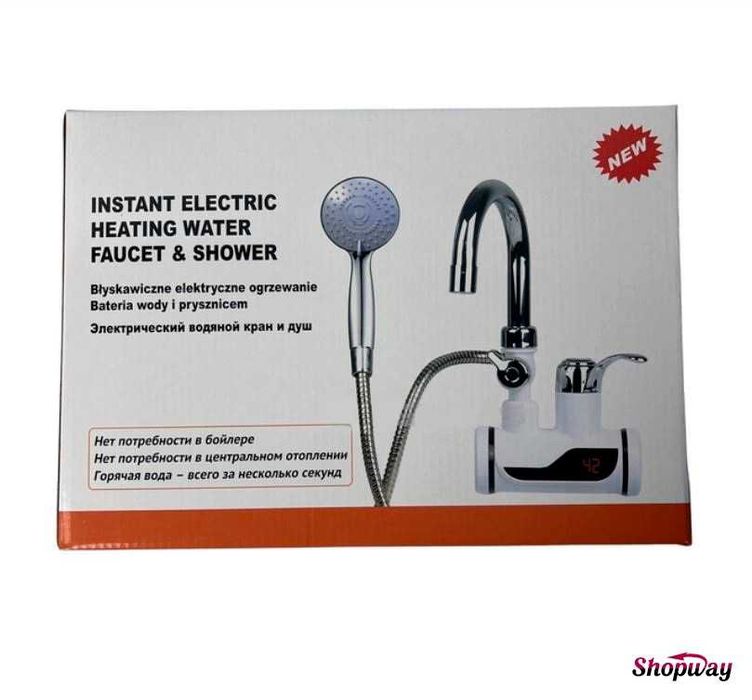 Проточный водонагреватель с душем Delimano